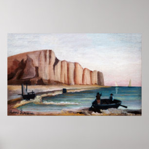 Affiche Henri Rousseau - Falaises