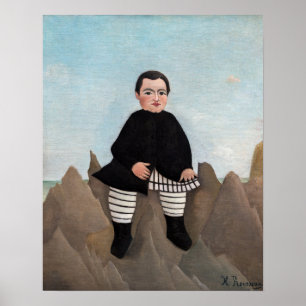 Affiche Henri Rousseau - Garçon sur les rochers