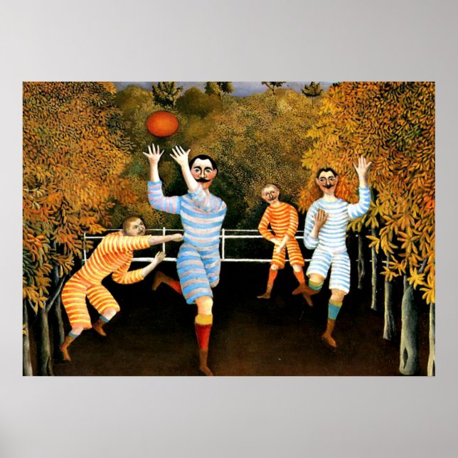 Affiche Henri Rousseau - Joueurs de football (Devant)