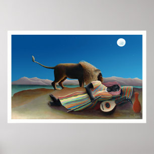 Affiche Henri Rousseau - La Bohémienne endormie