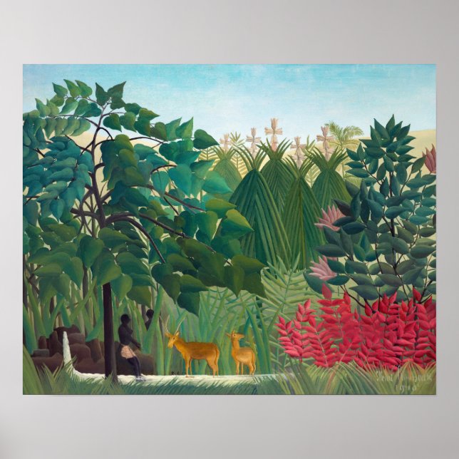 Affiche Henri Rousseau - La cascade (Devant)