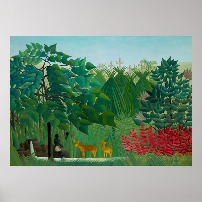 Affiche Henri Rousseau - La cascade (Devant)