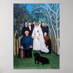 Affiche Henri Rousseau - La fête de mariage