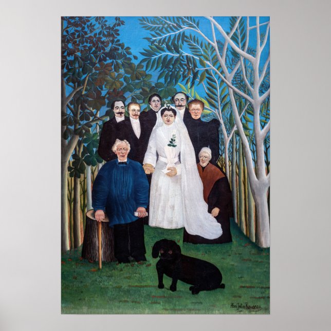 Affiche Henri Rousseau - La fête de mariage (Devant)