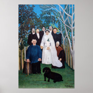 Affiche Henri Rousseau - La fête de mariage