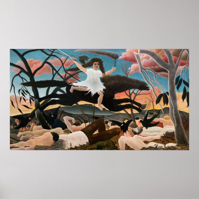 Affiche Henri Rousseau - La guerre (Devant)