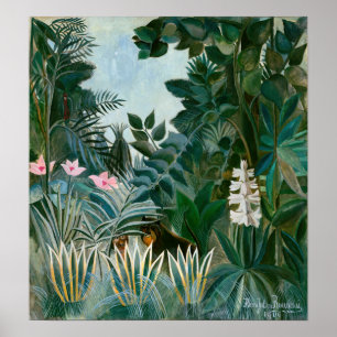 Affiche Henri Rousseau - La jungle équatoriale