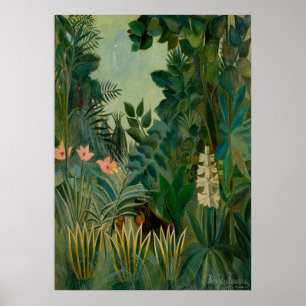 Affiche Henri Rousseau - La jungle équatoriale
