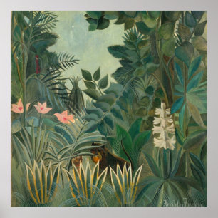 Affiche Henri Rousseau La Jungle Equatoriale