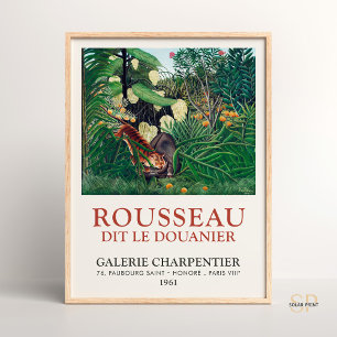 Affiche Henri Rousseau La Lutte Entre Tigre Et Buffle