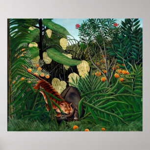 Affiche Henri Rousseau Le Gar Botanique De La Jungle Équa
