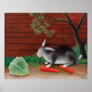 Affiche Henri Rousseau - Le repas du lapin