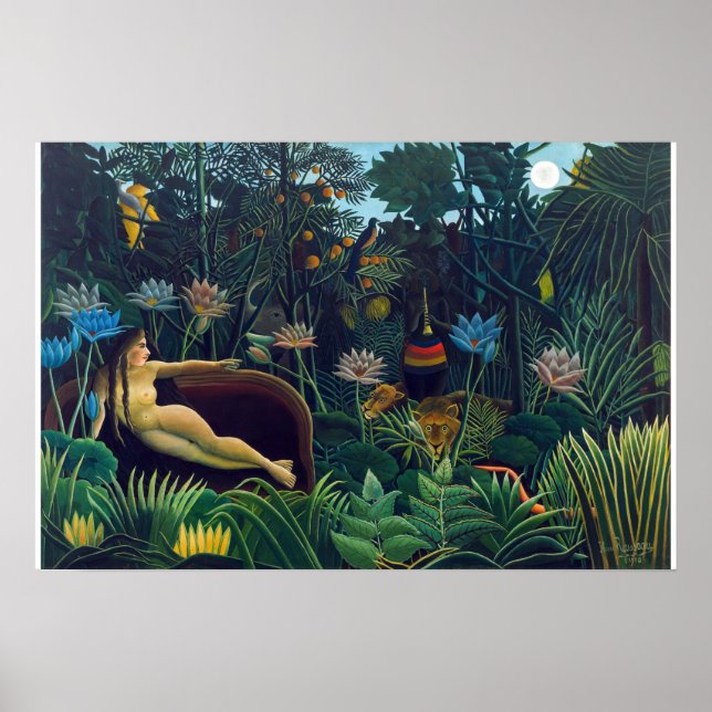 Affiche Henri Rousseau - Le Rêve (Devant)