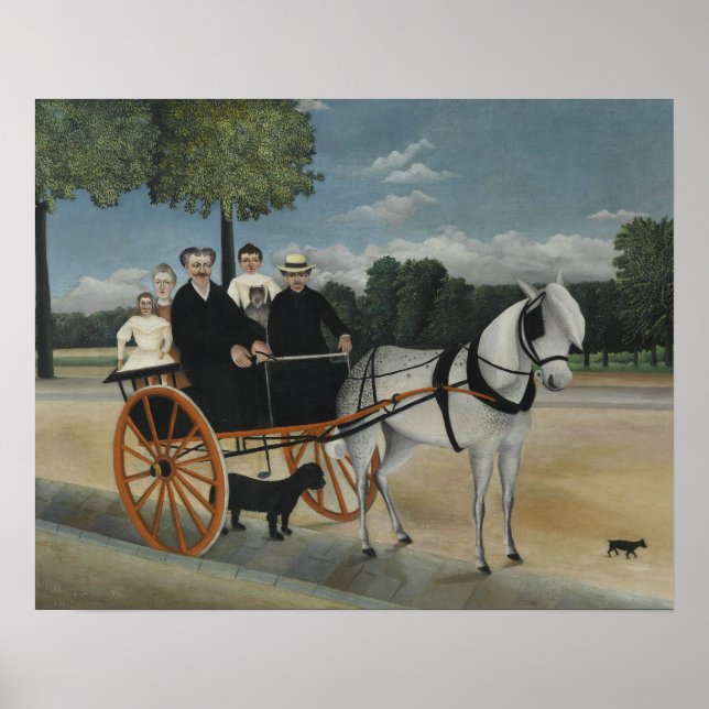 Affiche Henri Rousseau - Le transport du père. Junier (Devant)