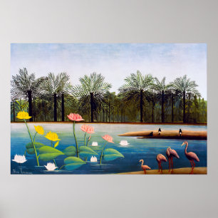 Affiche Henri Rousseau - Les flamants roses