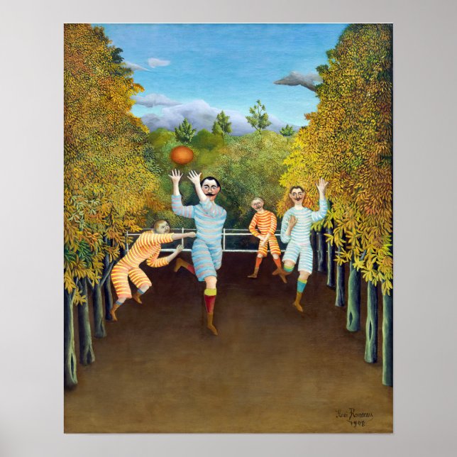 Affiche Henri Rousseau - Les Joueurs de football (Devant)