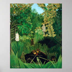 Affiche Henri Rousseau - Les Joyeux Farceurs
