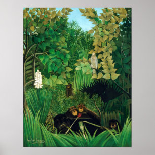 Affiche Henri Rousseau - Les Joyeux Jesters
