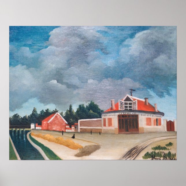 Affiche Henri Rousseau - L'Usine de chaises (Devant)