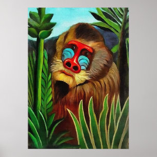 Affiche Henri Rousseau - Mandrill in the Jungle