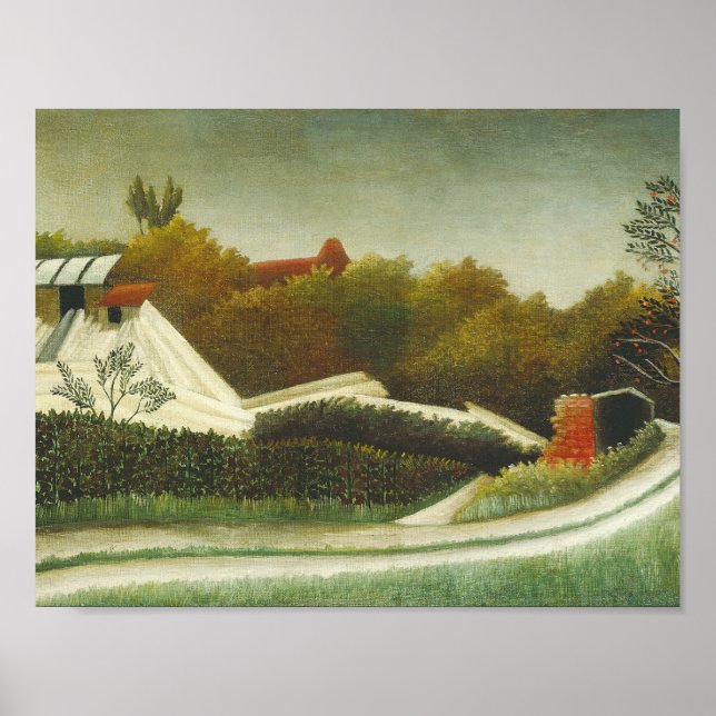 Affiche Henri Rousseau - Moulin de scie, périphérie de Par (Devant)