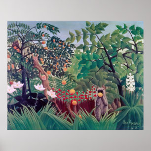 Affiche Henri Rousseau - Paysage Exotique