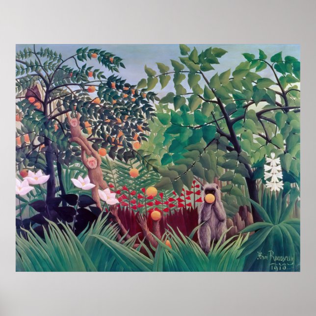 Affiche Henri Rousseau - Paysage Exotique (Devant)