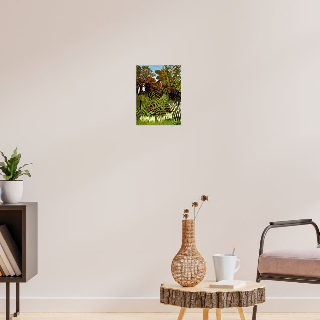Grande Tapisserie Murale – Paysage Exotique D'Henri Rousseau, Déco Ethnique