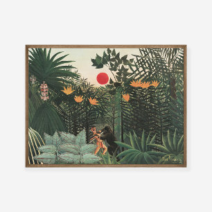 Affiche Henri Rousseau Paysage tropical