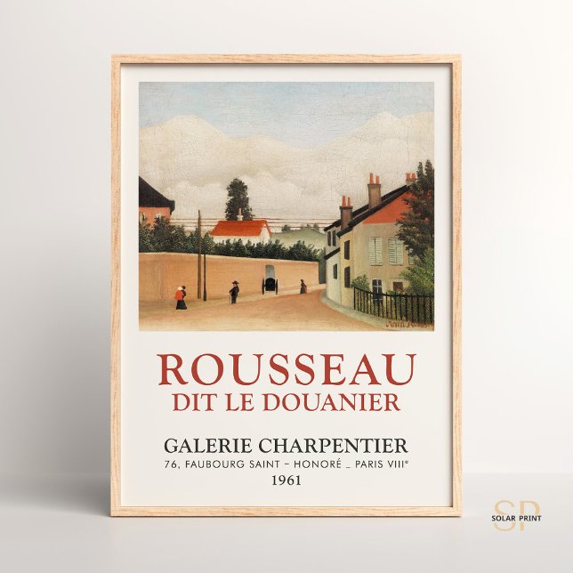 Affiche Henri Rousseau Périphériques de Paris Art Imprimer (Créateur téléchargé)