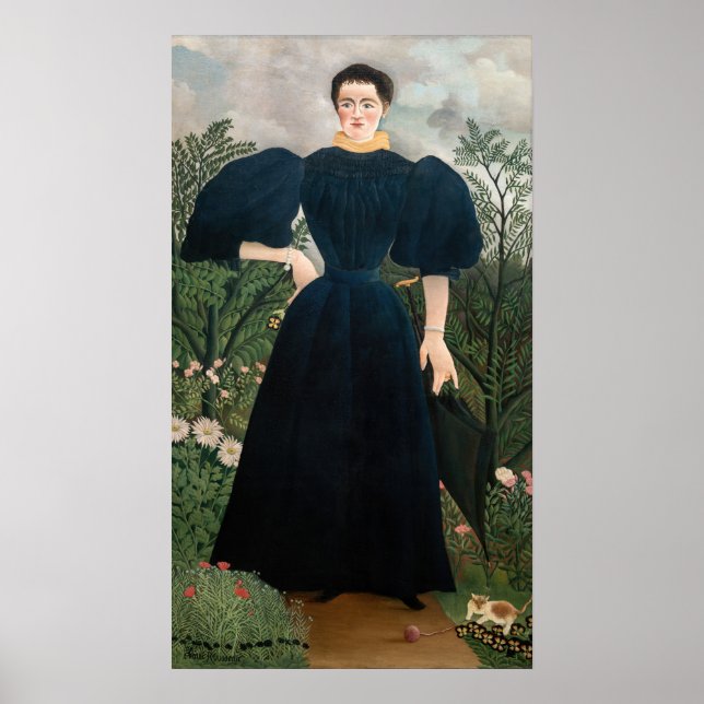 Affiche Henri Rousseau - Portrait de Madame M. (Devant)
