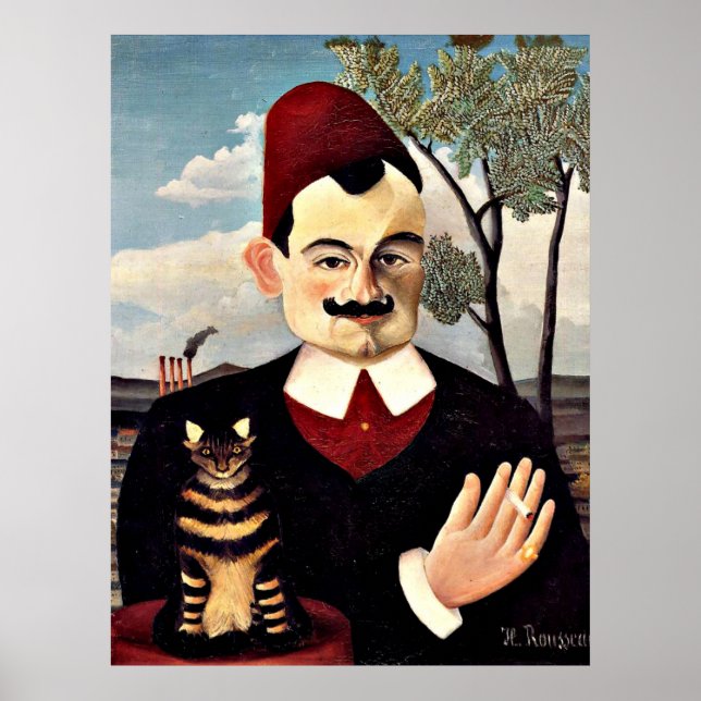 Affiche Henri Rousseau - Portrait of Monsieur X (Devant)