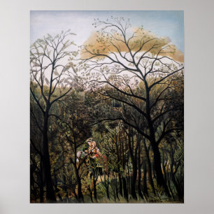 Affiche Henri Rousseau - Rendez-vous dans la forêt