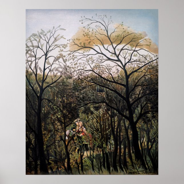 Affiche Henri Rousseau - Rendez-vous dans la forêt (Devant)