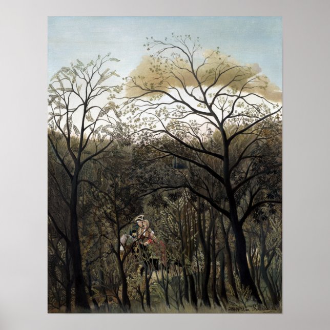 Affiche Henri Rousseau Rendezvous dans la Forêt (Devant)