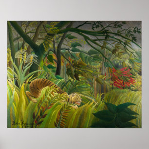 Affiche Henri Rousseau - Surpris !