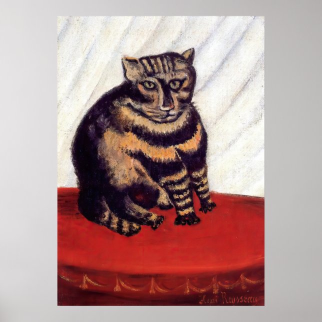 Affiche Henri Rousseau - The Tabby (Devant)