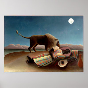 Affiche Henri Rousseau - Tzigane endormi