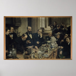 Affiche Henri Sainte-Claire Deville Lecuring, 1890