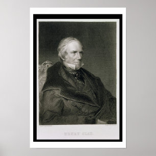 Affiche Henry Clay, gravé par Alfred Sealey (d.1862) à