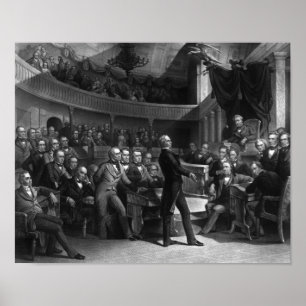 Affiche Henry Clay Parlant Au Sénat