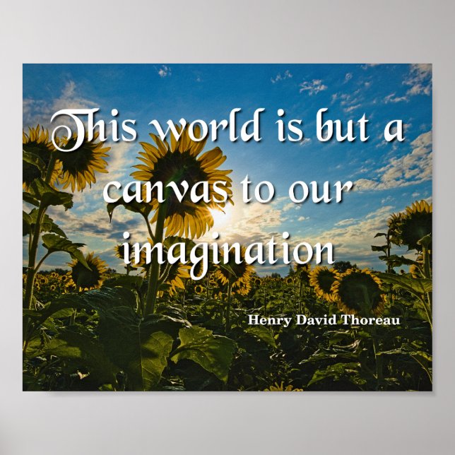 Affiche Henry David Thoreau, Imagination (Devant)