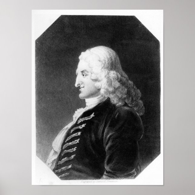 Affiche Henry Fielding gravé par Samuel Freeman (Devant)