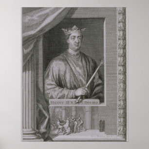 Affiche Henry II (1133-89) King of England from 1154, from