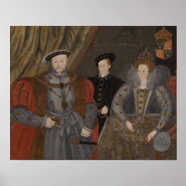 Affiche Henry VIII, Elizabeth I et Edward VI (Devant)