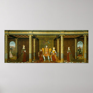 Affiche Henry VIII et sa famille