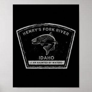 Affiche Henry's Fork River Idaho Pêche à la mouche