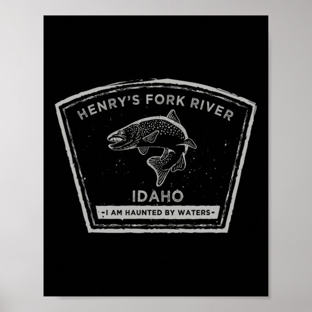 Affiche Henry's Fork River Idaho Pêche à la mouche (Devant)