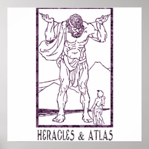 Affiche Heracles et atlas