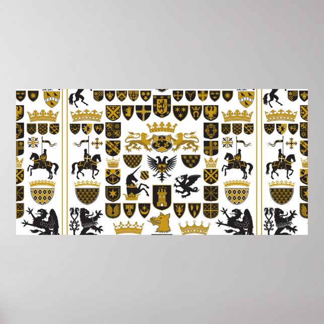 Affiche HÉRALDRY Crêtes et symboles (Devant)